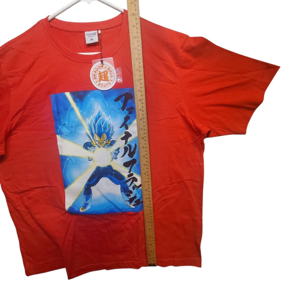Dragon Ball Z Super Vegeta Final Flash Red T Shirt Mens XL Anime Graphic Tee NWT - Picture 5 of 10